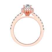 1.25 Carat Diamond 14K Rose Gold Engagement Ring - Fashion Strada
