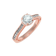 1.33 Carat Diamond 14K Rose Gold Engagement Ring - Fashion Strada