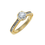 1.33 Carat Diamond 14K Yellow Gold Engagement Ring - Fashion Strada