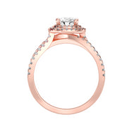 1.37 Carat Diamond 14K Rose Gold Engagement Ring - Fashion Strada