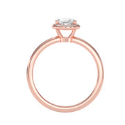 0.50 Carat Diamond 14K Rose Gold Engagement Ring - Fashion Strada