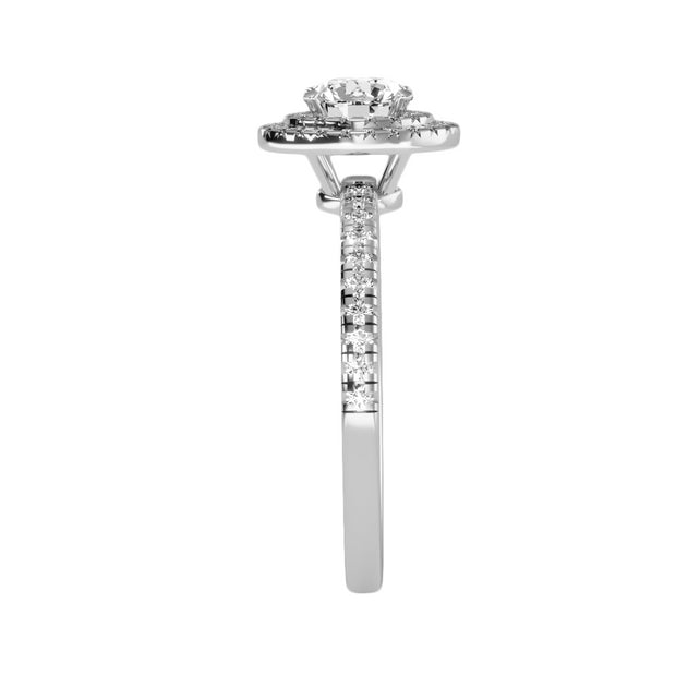 1.03 Carat Diamond 14K White Gold Engagement Ring - Fashion Strada