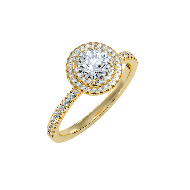 1.03 Carat Diamond 14K Yellow Gold Engagement Ring - Fashion Strada