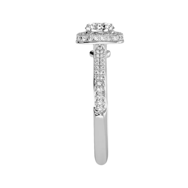 1.07 Carat Diamond 14K White Gold Engagement Ring - Fashion Strada