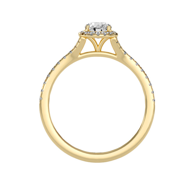 0.73 Carat Diamond 14K Yellow Gold Engagement Ring - Fashion Strada