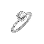1.16 Carat Diamond 14K White Gold Engagement Ring - Fashion Strada