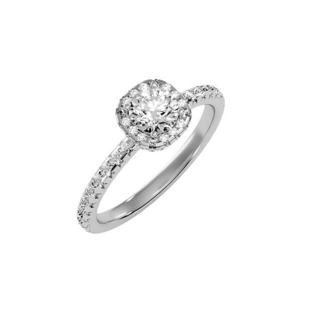1.16 Carat Diamond 14K White Gold Engagement Ring - Fashion Strada