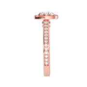 0.95 Carat Diamond 14K Rose Gold Engagement Ring - Fashion Strada