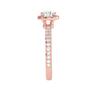 0.99 Carat Diamond 14K Rose Gold Engagement Ring - Fashion Strada
