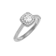 1.05 Carat Diamond 14K White Gold Engagement Ring - Fashion Strada