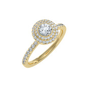 0.96 Carat Diamond 14K Yellow Gold Engagement Ring - Fashion Strada