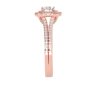 1.13 Carat Diamond 14K Rose Gold Engagement Ring