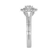 1.12 Carat Diamond 14K White Gold Engagement Ring - Fashion Strada