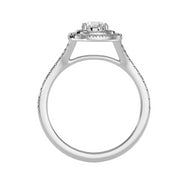 0.93 Carat Diamond 14K White Gold Engagement Ring - Fashion Strada