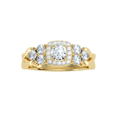 1.04 Carat Diamond 14K Yellow Gold Engagement Ring - Fashion Strada