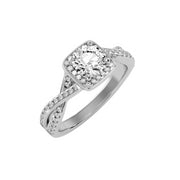 1.23 Carat Diamond 14K White Gold Engagement Ring - Fashion Strada