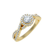 1.00 Carat Diamond 14K Yellow Gold Engagement Ring - Fashion Strada