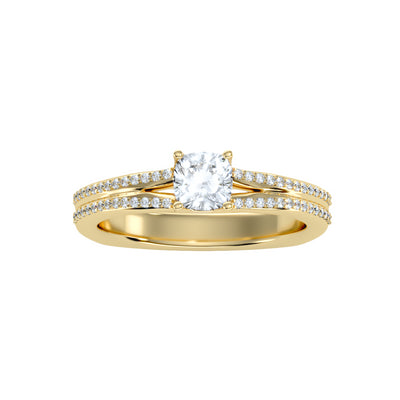 0.83 Carat Diamond 14K Yellow Gold Engagement Ring - Fashion Strada