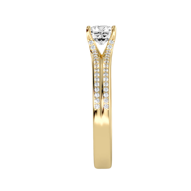 0.83 Carat Diamond 14K Yellow Gold Engagement Ring - Fashion Strada