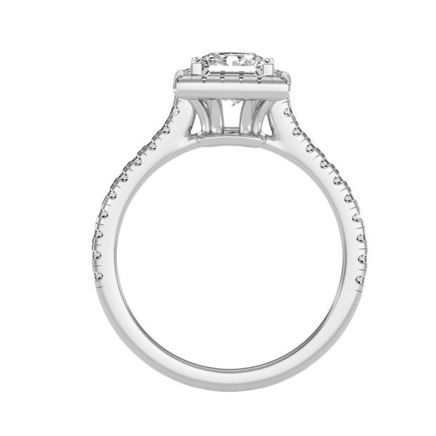 1.65 Carat Diamond 14K White Gold Engagement Ring - Fashion Strada