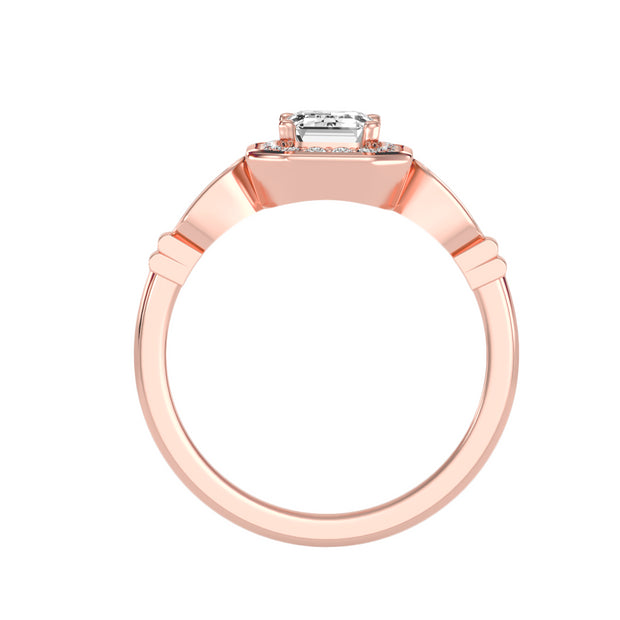 1.25 Carat Diamond 14K Rose Gold Engagement Ring - Fashion Strada