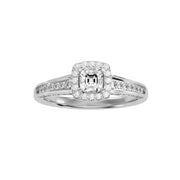 1.04 Carat Diamond 14K White Gold Engagement Ring