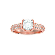 1.79 Carat Diamond 14K Rose Gold Engagement Ring - Fashion Strada