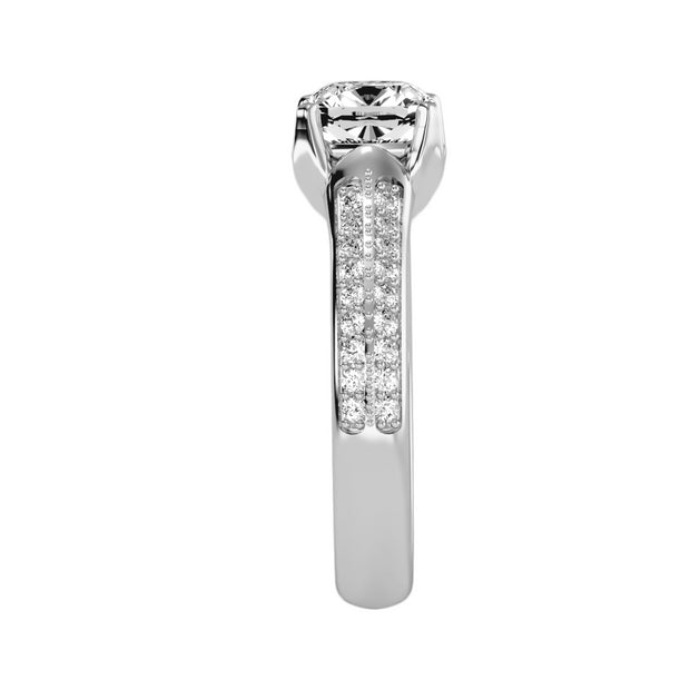 1.79 Carat Diamond 14K White Gold Engagement Ring - Fashion Strada