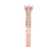 1.53 Carat Diamond 14K Rose Gold Engagement Ring - Fashion Strada
