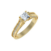 1.53 Carat Diamond 14K Yellow Gold Engagement Ring - Fashion Strada