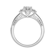 0.99 Carat Diamond 14K White Gold Engagement Ring - Fashion Strada
