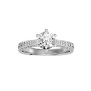 1.80 Carat Diamond 14K White Gold Engagement Ring - Fashion Strada