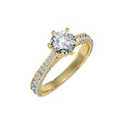 1.80 Carat Diamond 14K Yellow Gold Engagement Ring - Fashion Strada