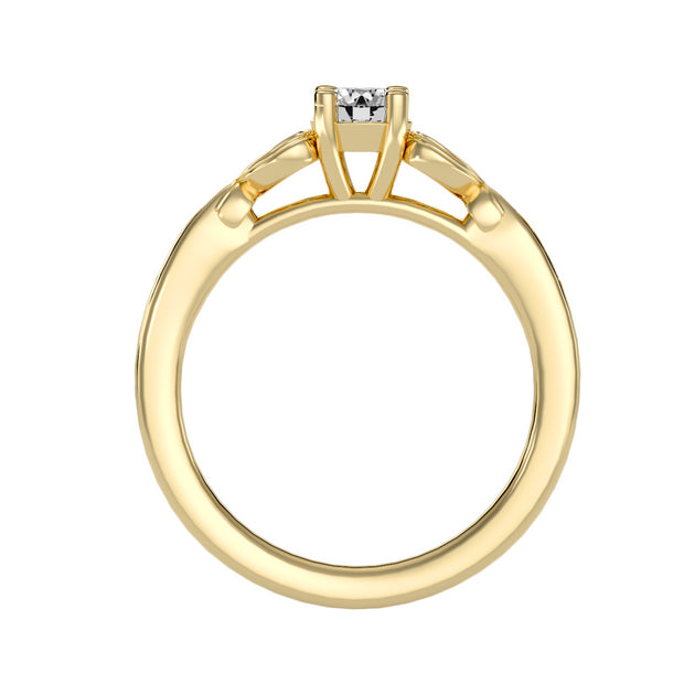0.40 Carat Diamond 14K Yellow Gold Engagement Ring - Fashion Strada