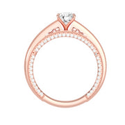 1.34 Carat Diamond 14K Rose Gold Engagement Ring - Fashion Strada
