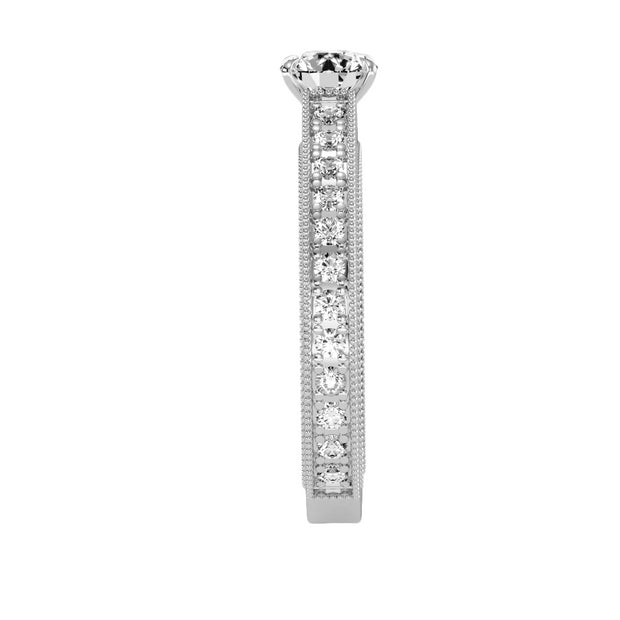 1.34 Carat Diamond 14K White Gold Engagement Ring - Fashion Strada