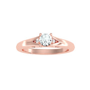 0.47 Carat Diamond 14K Rose Gold Engagement Ring - Fashion Strada