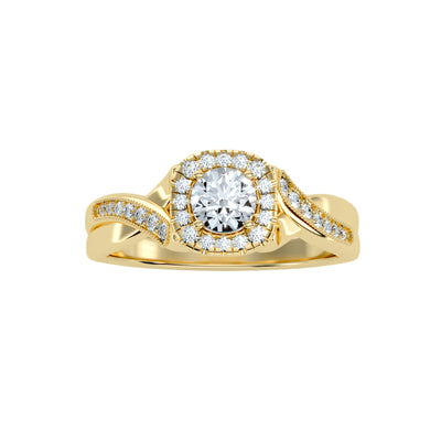 0.71 Carat Diamond 14K Yellow Gold Engagement Ring - Fashion Strada