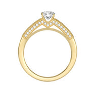 1.16 Carat Diamond 14K Yellow Gold Engagement Ring - Fashion Strada