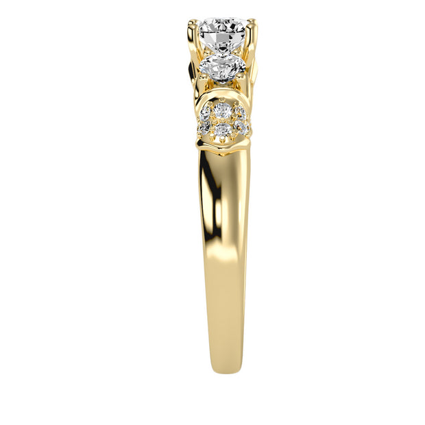 1.17 Carat Diamond 14K Yellow Gold Engagement Ring - Fashion Strada