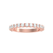 0.79 Carat Diamond 14K Rose Gold Wedding Band - Fashion Strada
