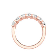 0.71 Carat Diamond 14K Rose Gold Wedding Band - Fashion Strada
