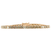 8.31 Carat Natural Diamond 14K Rose Gold Bracelet - Fashion Strada