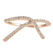 0.25 Carat Natural Diamond 14K Rose Gold Ring - Fashion Strada