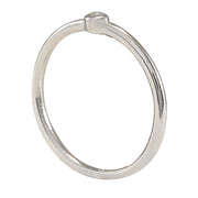 0.04 Carat Natural Diamond 14K White Gold Ring - Fashion Strada