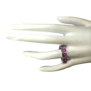 7.71 Carat Natural Ceylon Sapphire 14K White Gold Diamond Ring - Fashion Strada