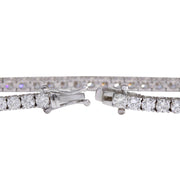 6.85 Carat Natural Diamond 14K White Gold Bracelet - Fashion Strada