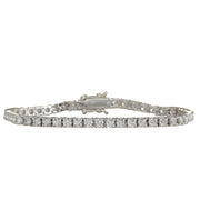 4.80 Carat Natural Diamond 14K White Gold Bracelet - Fashion Strada