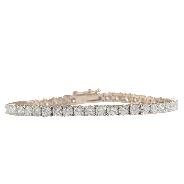 4.55 Carat Natural Diamond 14K Rose Gold Bracelet - Fashion Strada