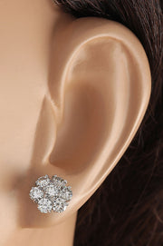 2.00 Carat Natural Diamond 14K White Gold Earrings - Fashion Strada